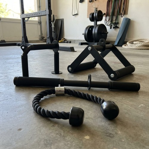 Cable machine attachment - attachment, set
