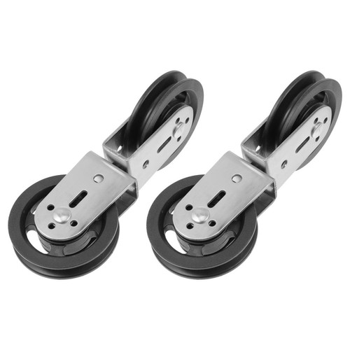 2pcs durable double pulley - durable,